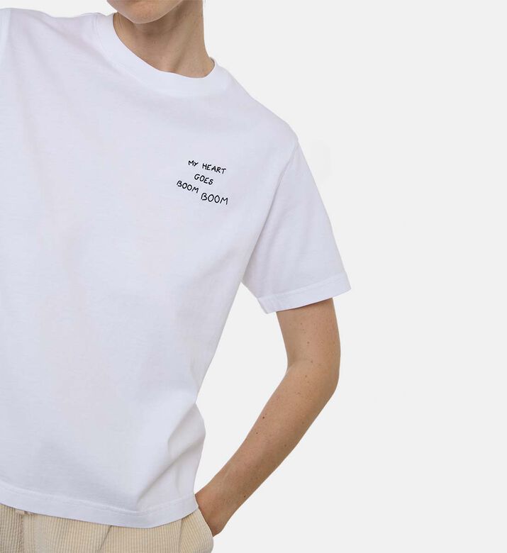 Maison Labiche Popincourt Embroidered T-shirt, Model View