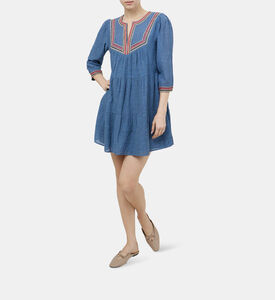 فستان سيانا قصير مطرز