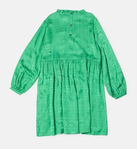 فستان فيسكوز جاكار بأزرار للإغلاق