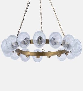 Home Deco and More Round Crackle Ball Chandelier, Packshot View