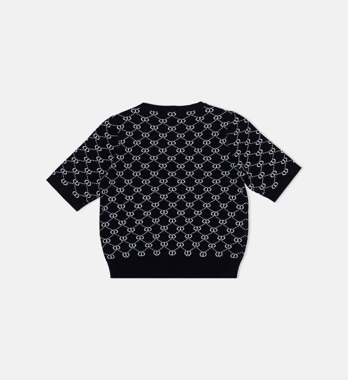 Monogram Jacquard Knitted T-shirt Monogram Jacquard Knitted T-shirt
