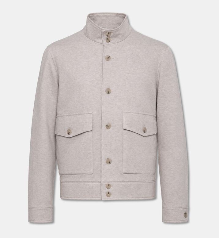 L.B.M Cotton Stand-collar Bomber Jacket, Packshot View