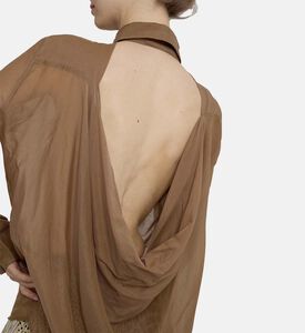 Lele Mesh Button-down Shirt