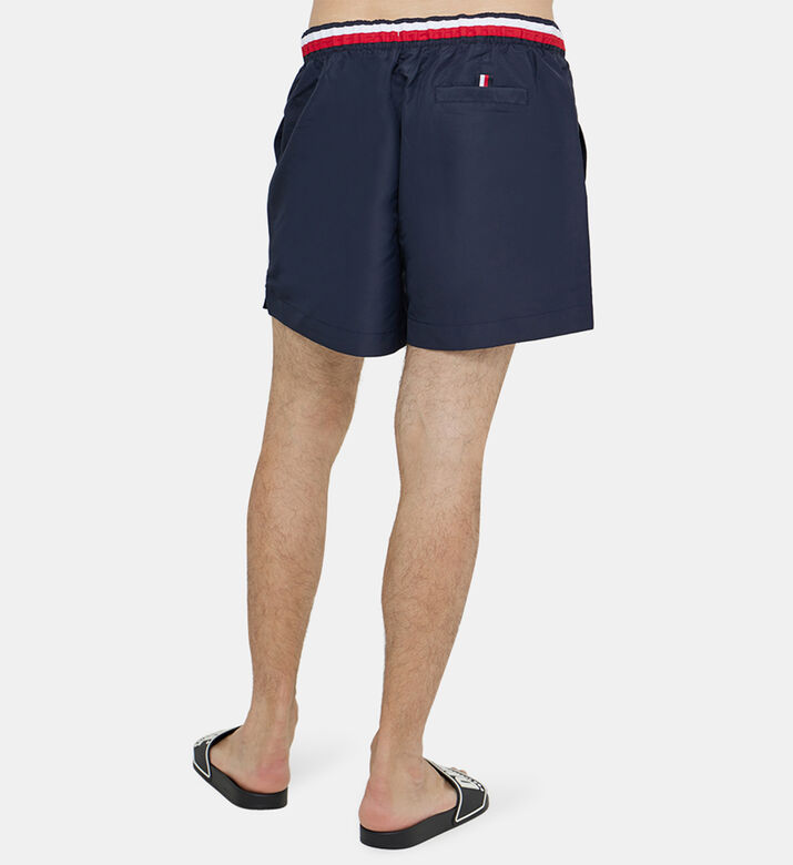 Global Stripe Mid-length Swim Shorts