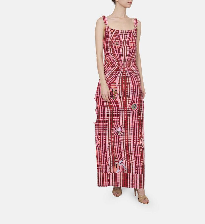 Plaid Starfish Straps Dress