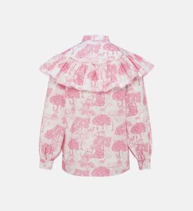 Fatima Printed Ruffled Blouse