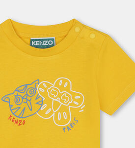 تيشيرت كامبوس بطبعة أزهار عضوية