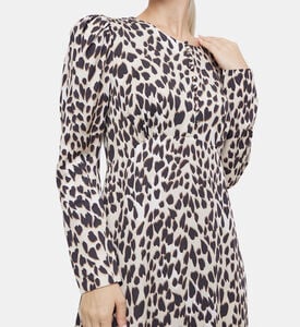 Baguera Leopard-print Midi Dress Baguera Leopard-print Midi Dress