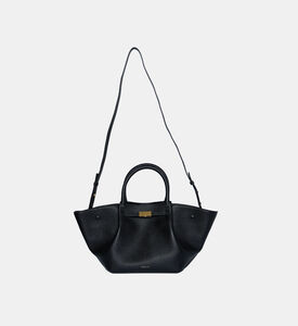 Demellier City-inspired Leather Bag, Black, Packshot View