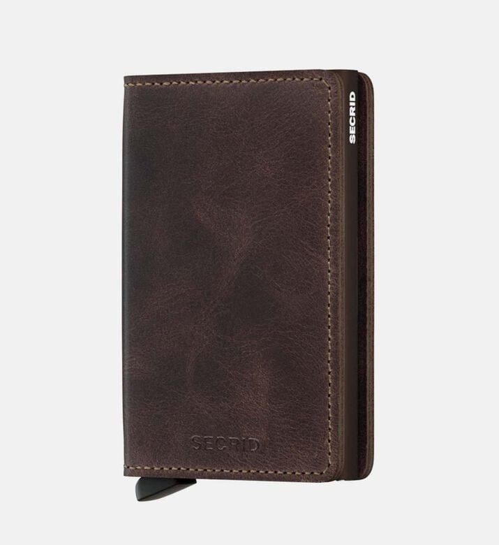 محفظة جلدية أصلية رفيعة