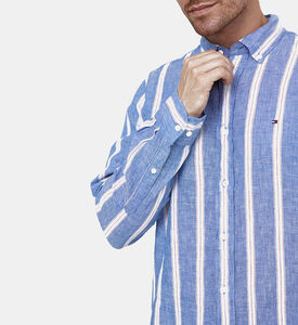 Triple-striped Linen Shirt
