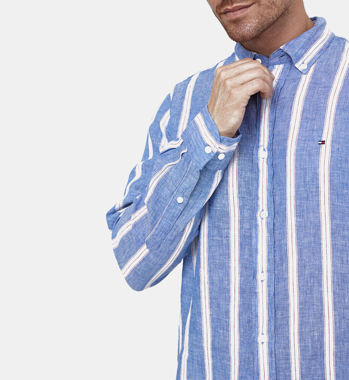 Triple-striped Linen Shirt