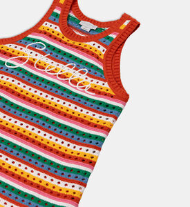 Rainbow Stripe Knit Dress