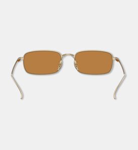 Oliver Ross Rectangular-shaped Metal Gold Frame Sunglasses, Packshot View