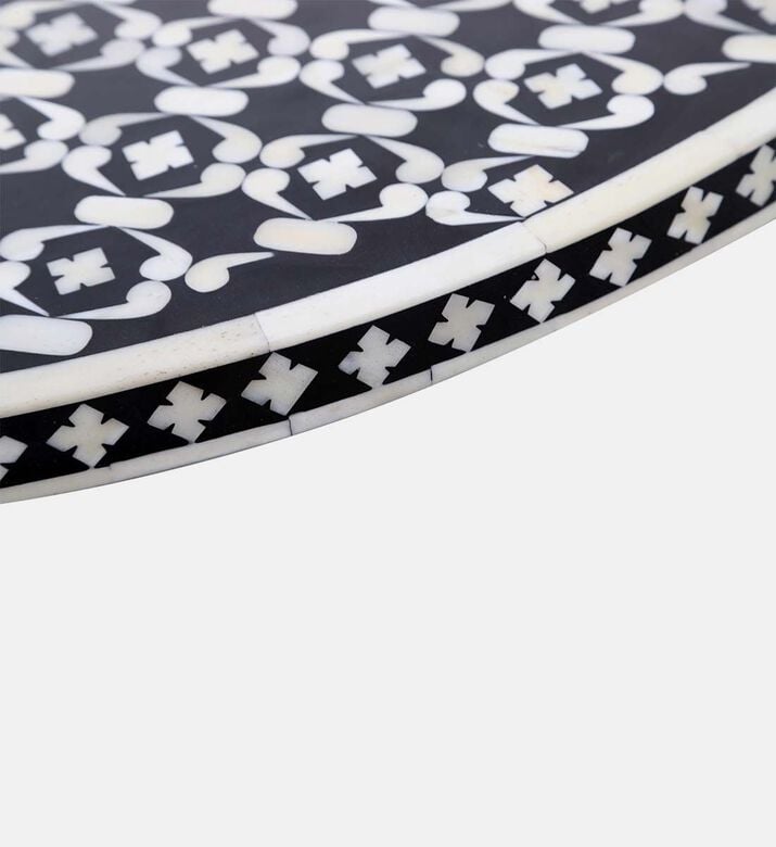 Home Deco and More Chess Round Iron Coffee Table, Packshot View Home Deco and More Chess Round Iron Coffee Table, Packshot View