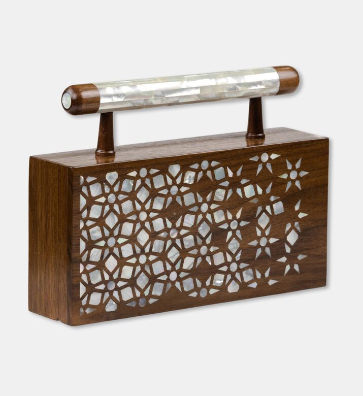 Darmisak Falak Clutch Green, Packshot View