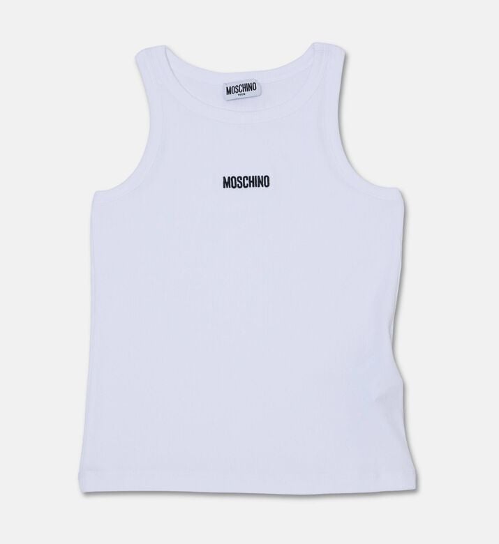 Moschino BKT Ribbed Sleeveless Tank Top, Packshot View