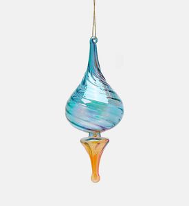 Edg Glass Two-toned Spinning Top Ornament, Packshot View