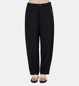 Marni Logo-embroidered High-waist Pants, Model View
