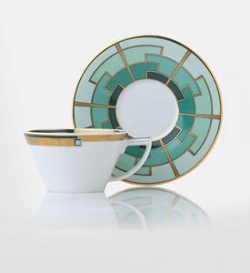 Emerald Saucer Tea Cup Set