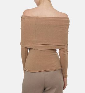 Source Unknown Off-shoulder Long-sleeve Top, Model View