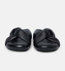 Twisted Leather Bubble Sandal