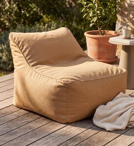 Home Deco and More Stay Comfy Bag Chair, Yellow, 100x82x66-cm, Packshot View