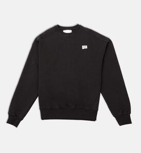 سويت شيرت غير رسمي بياقة دائرية وقصة عادية