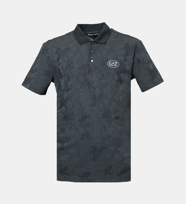 Cotton All-over Print Logo-print Polo Shirt