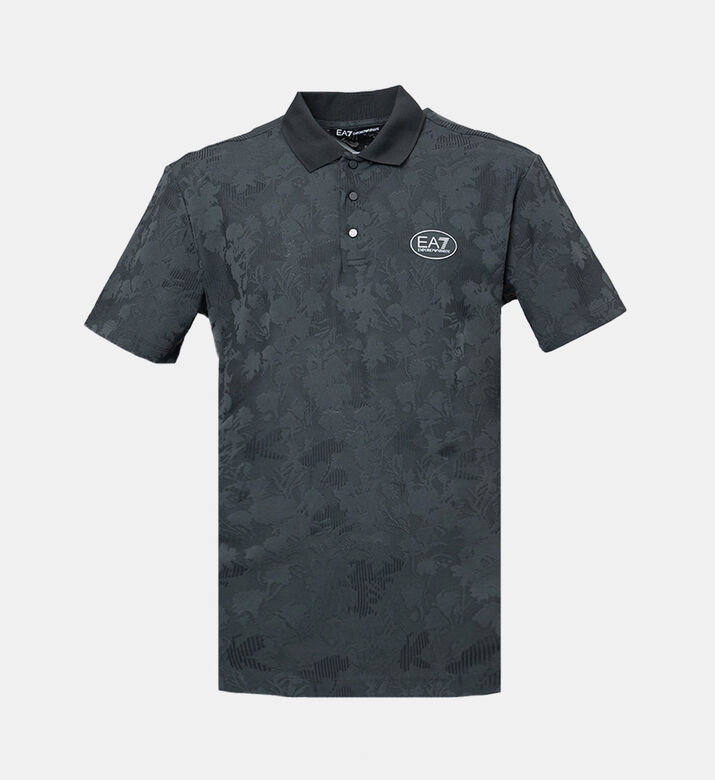 Cotton All-over Print Logo-print Polo Shirt