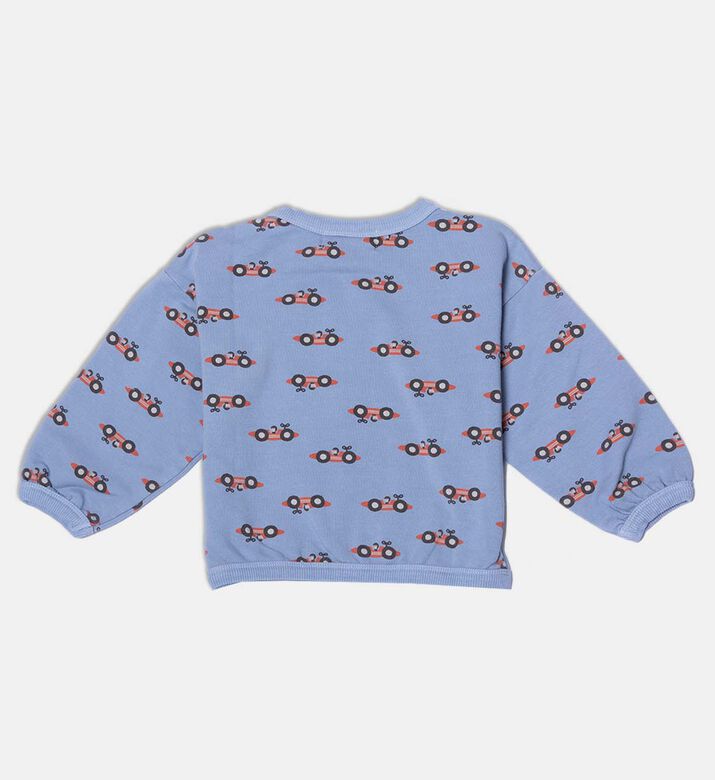 Bobo Choses All-over Car Pattern Snap Buttons Sweatshirt, Packshot View Bobo Choses All-over Car Pattern Snap Buttons Sweatshirt, Packshot View