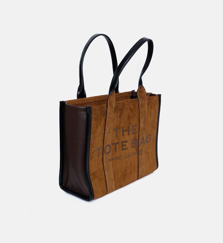 Marc Jacobs Suede Top Zip Closure Tote Bag, Light-brown, Packshot View