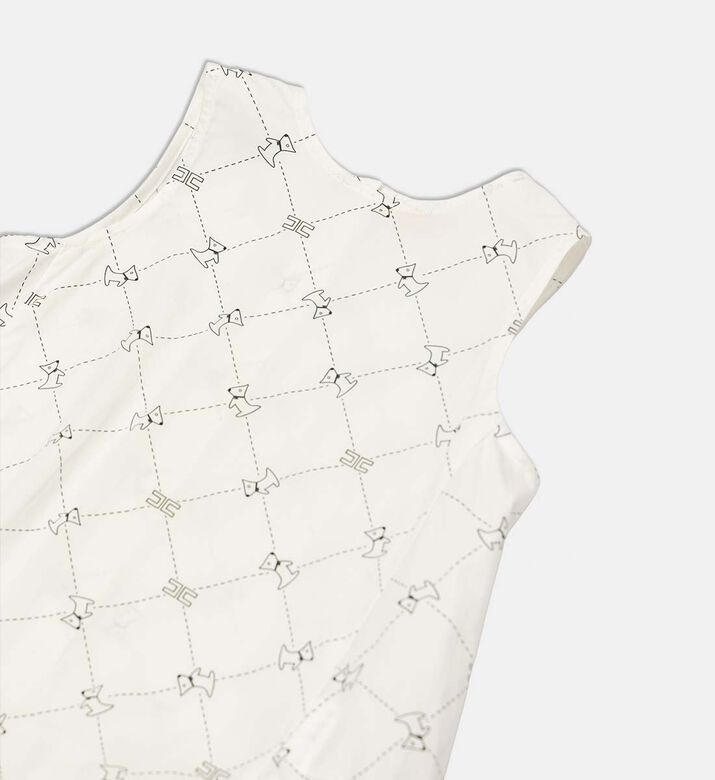 La Mia Bambina All-over Dog-print Sleeveless Dress, Packshot View