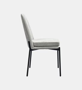 Home Deco and More Sky Plywood Steel Dining Chair, Grey, Packshot View