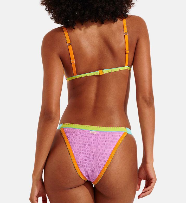 قطعة بيكيني سفلية مطرزة متعددة الألوان