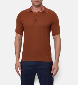 Pal Zileri Knit Spread-collar Polo, Model View