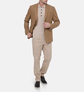 Knit Long-sleeve Polo Shirt