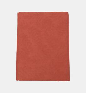 Jacquard Vegetal Mood Cotton Tablecloth, Red, 150x220-cm, Packshot View
