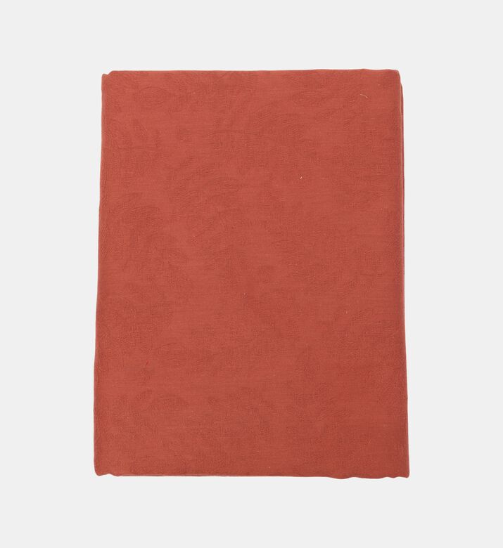 Jacquard Vegetal Mood Cotton Tablecloth, Red, 150x220-cm, Packshot View