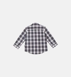 Kids Plaid Check-pattern Shirt