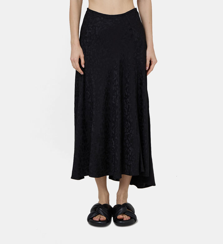 Jeanne Jac Leo Silk Skirt