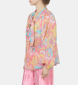 Ribbon Collar Shirt Ribbon Collar Shirt