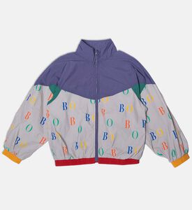 Bobo Choses All-over Multi-colored Logo Color-block Jacket, Packshot View