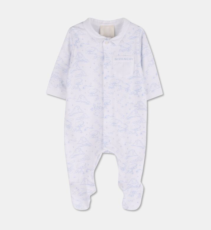 Givenchy Toile De Jouy Pajamas Hat Bib Set, Packshot View