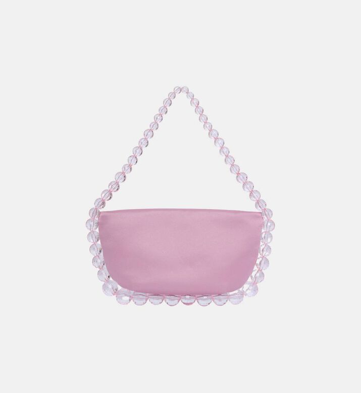 Leia Satin Hand-embroidered Beads Tote Bag