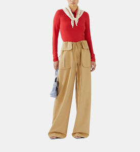 Sonia Wool Cargo Wide Leg Pants
