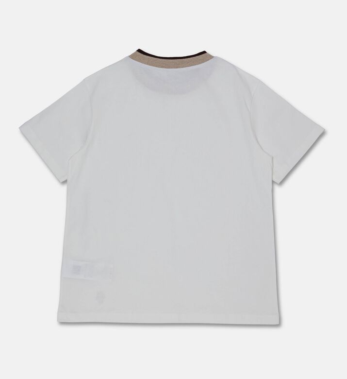 Eleventy Contrast-rib Crewneck T-shirt, Packshot View