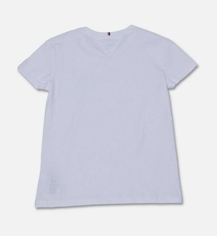 Tommy Hilfiger Girl Monotype Logo Cotton T-shirt, White, 14y, Packshot View