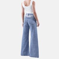 High Waist Wide Leg Denim Jeans
