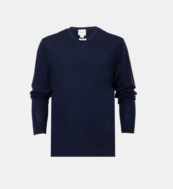 V-neck Long Sleeved Wool Sweatshirt V-neck Long Sleeved Wool Sweatshirt